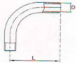 Threaded bend