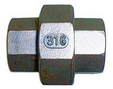 3-piece union conical/flat seat